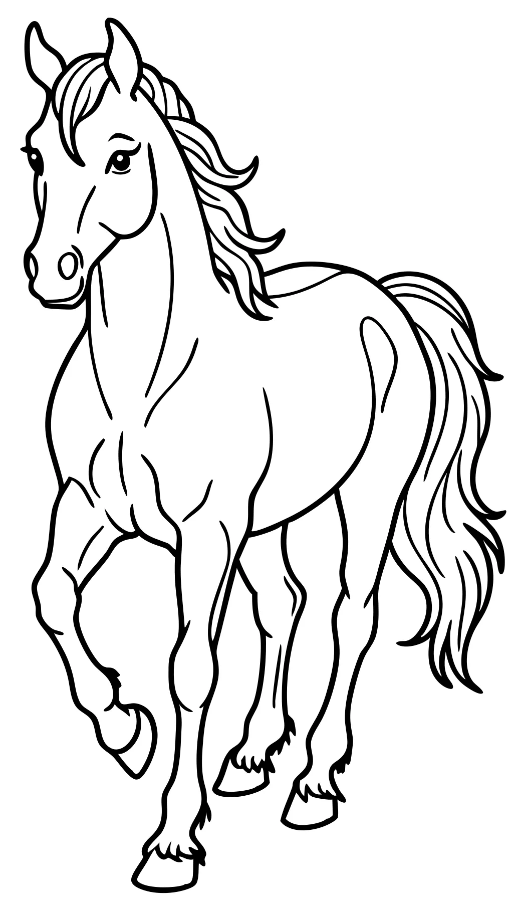 free coloring pages of horses